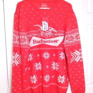 NWT Budweiser Christmas Sweater